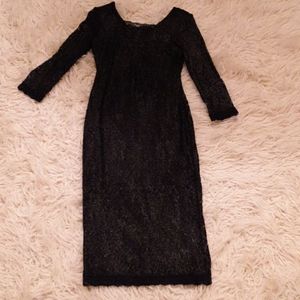 Black Lace Candies Dress